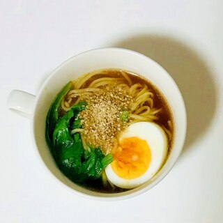 春菊と卵の醤油ラーメン